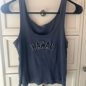 Hawaii crop top John Galt brandy Melville
